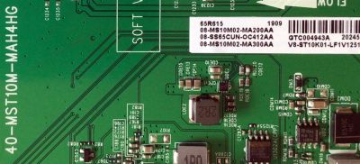 KIT DE TARJETAS PARA TV TCL / NUMERO DE PARTE MAIN 08-SS65CUN-OC412AA / 40-MST10M-MAH4HG / T-CON LJ94-41735C / RAHU11P2TA4V0 / DRIVER 08-DC71C4L-DR200AB / 40-DC700L-DRB4LG / FUENTE 08-P301W0L-PW200AB / 40-P301HL-PWA1CG / PANEL LVU650NDBL / MODELO 65R615 - Imagen 2